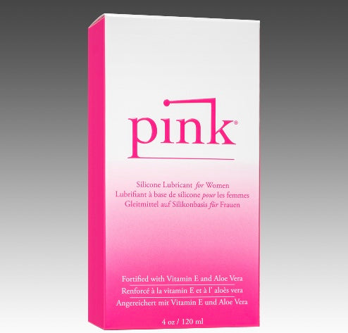 Pink Silicone Lube4 Oz Glass Bottle Default Title