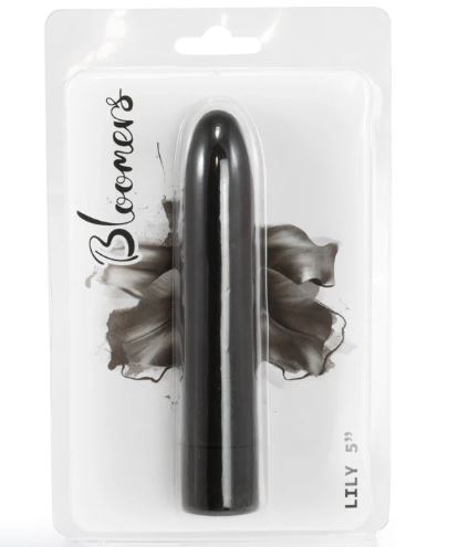 Bloomers Lily Vibrator 5in Black