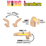 Kong Benderz Dual Density Dong 8.5in Flesh Default Title
