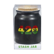 Matte Black 420 Stash Jar Default Title