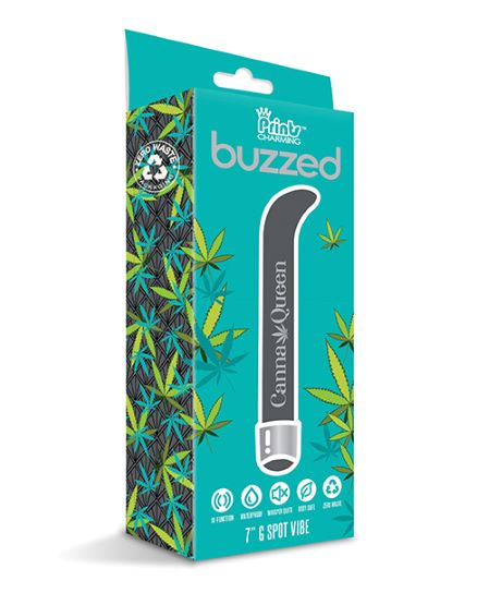 Prints Charming Buzzed 7 G Spot Vibe " Queen Grey