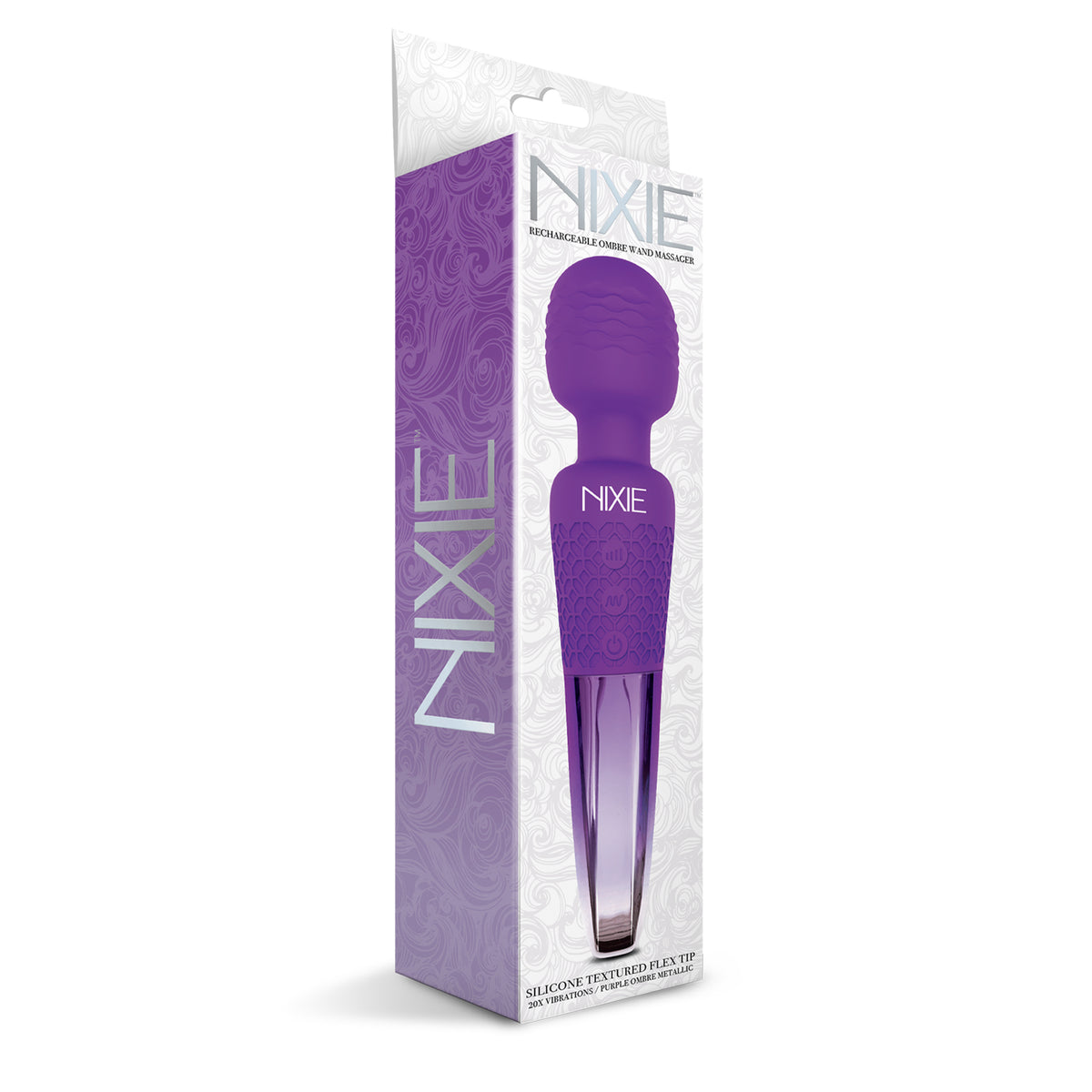 Nixie Wand Massager Ombre Metallic Purple