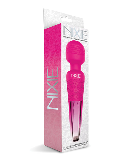 Nixie Wand Massager Ombre Metallic Pink