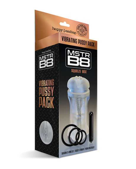 Mstr B8 Vibrating Pussy Pack Squeeze Box 5 Pc Kit Default Title