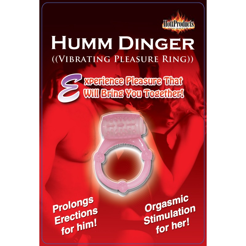 Humm Dinger Penis Ring Clit Stim Purple