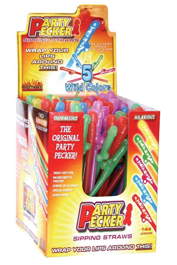 Party Pecker Sipping Straws-144pc Display Default Title