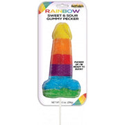 Sweet & Sour Jumbo Rainbow Gummy Cock Pop Default Title