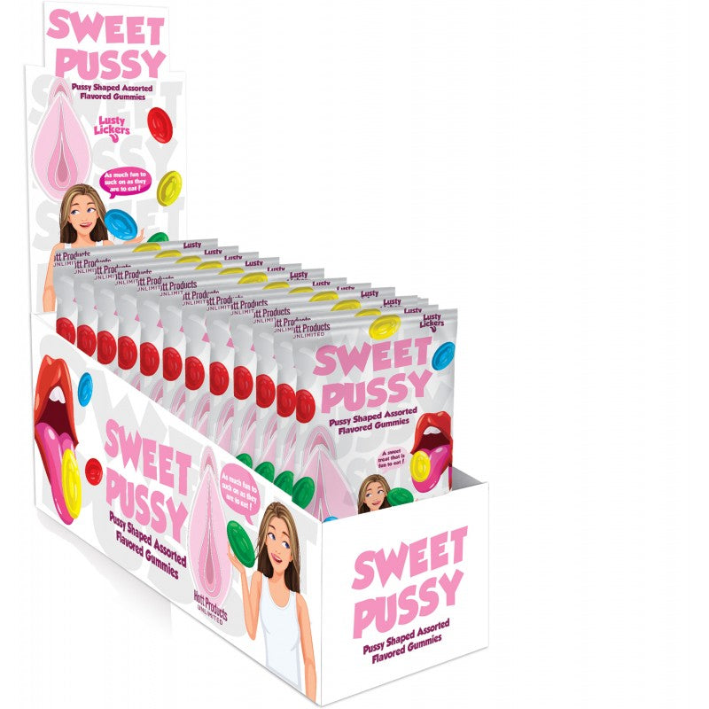 Sweet Pussy Gummies 4 Assorted Fruit Flavors 12 Pc Display Default Title