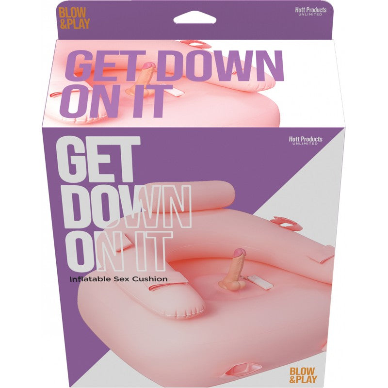 Get Down On It Inflatable Play Coushion W/ Pvc Dildo