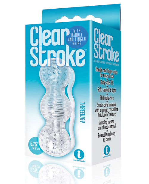 The 9s Clear Stroke Threeway Masturbator Default Title