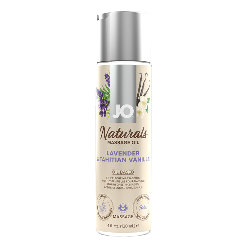 Jo Naturals Massage Oil Lavender & Vanilla 4 Oz Default Title