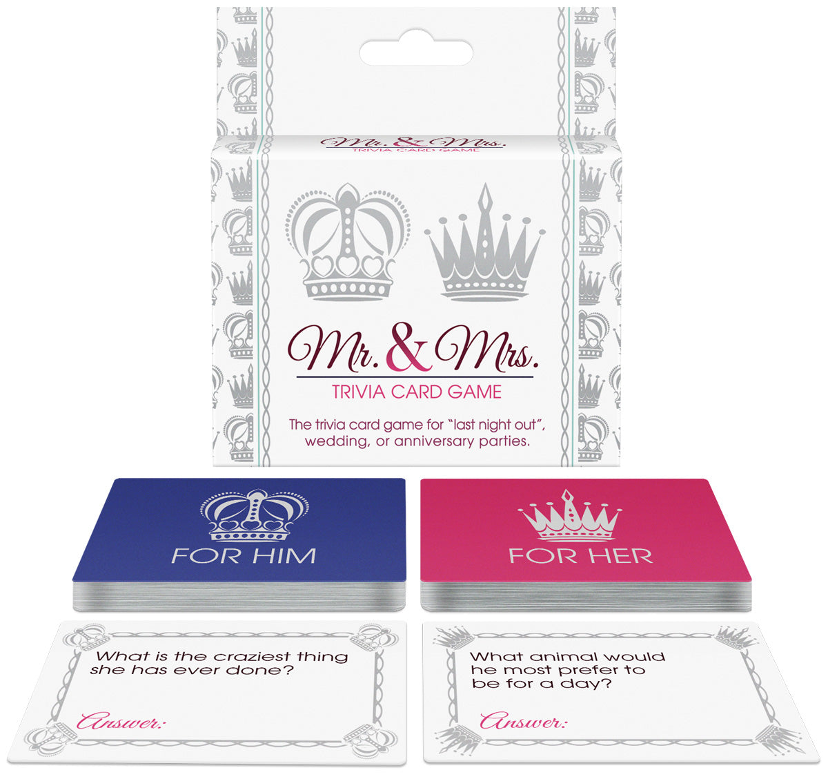 Mr & Mrs Trivia Card Game Default Title