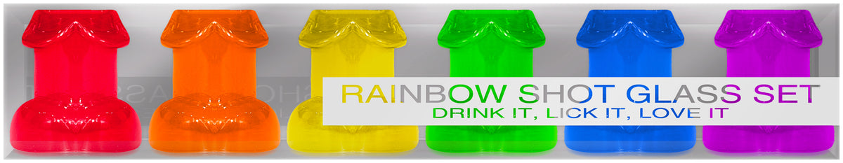 Rainbow Shot Glass Set 6pc Default Title