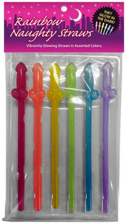 Glow In The Dark Rainbow Straws Default Title