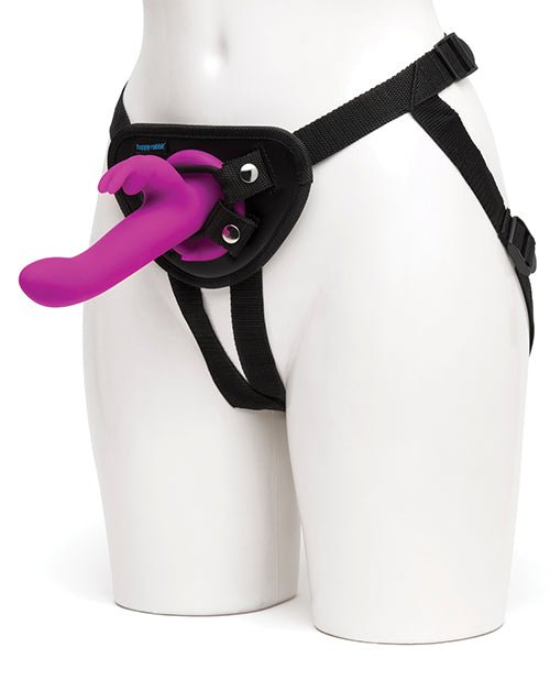 Happy Rabbit Rechargeable Vibrating Strap On Harness Set Default Title