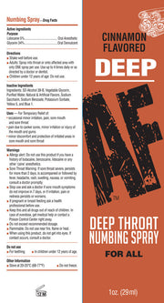 Deep Af Numbing Throat Spray Cinnamon Default Title