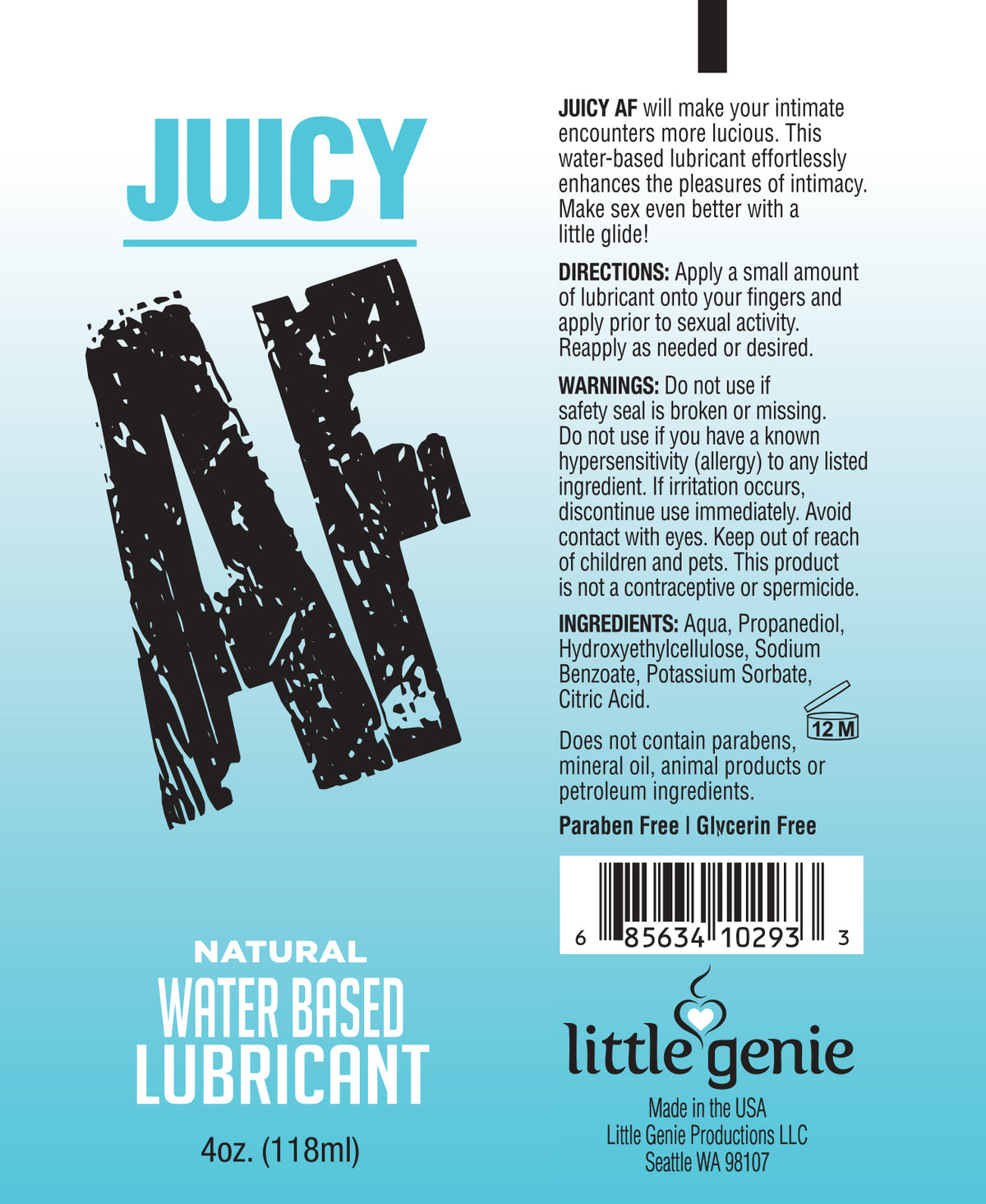 Af Lube Natural Oz
