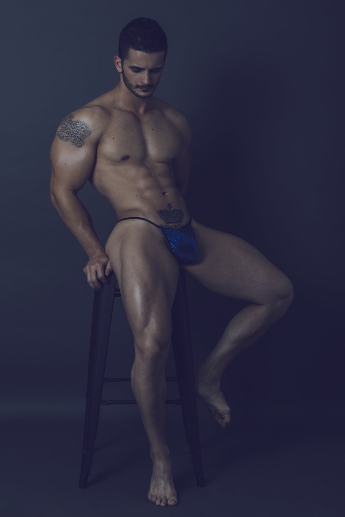 Mob Mirror G String Blue
