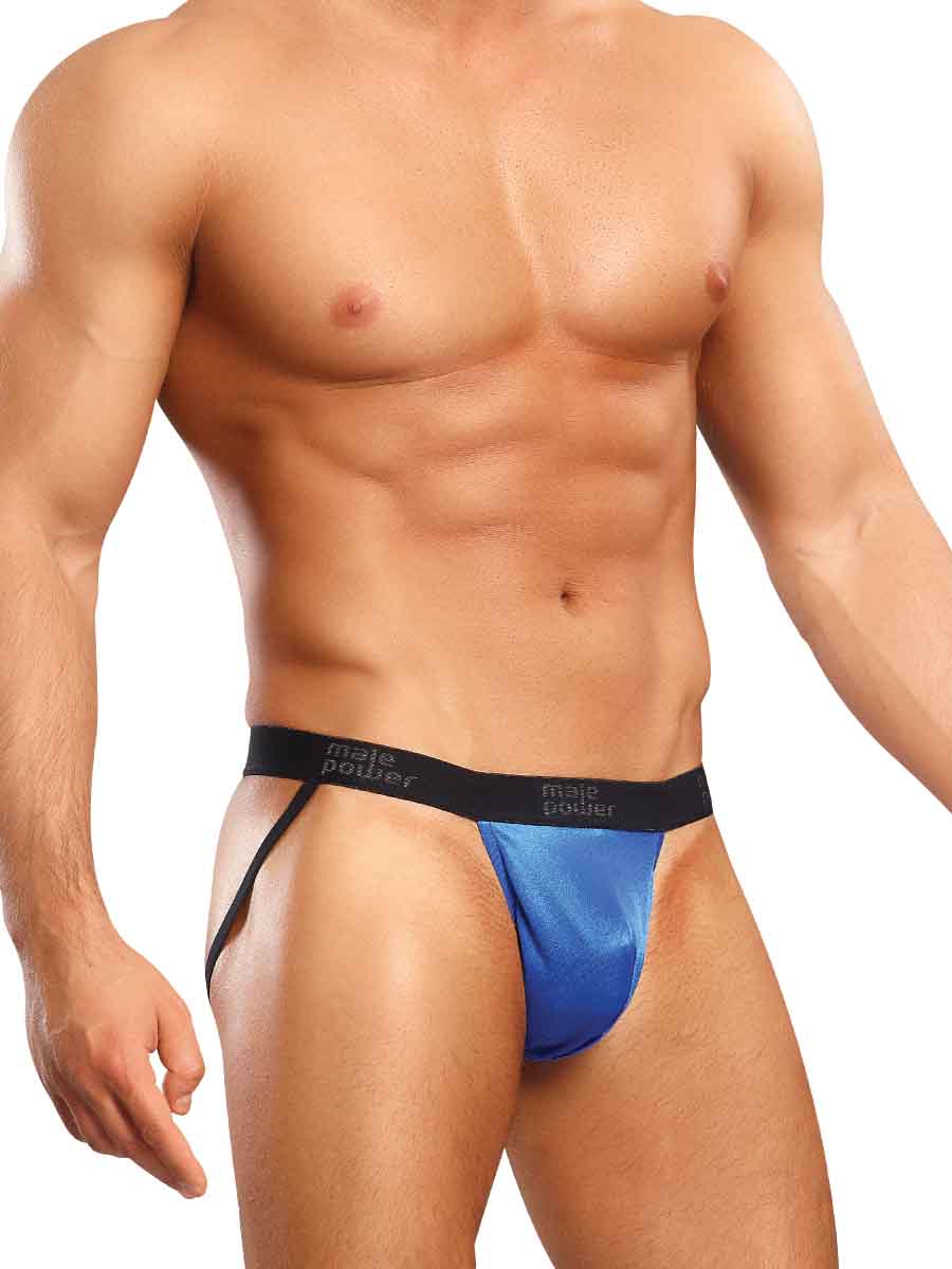 Jock Satin Lycra Blue