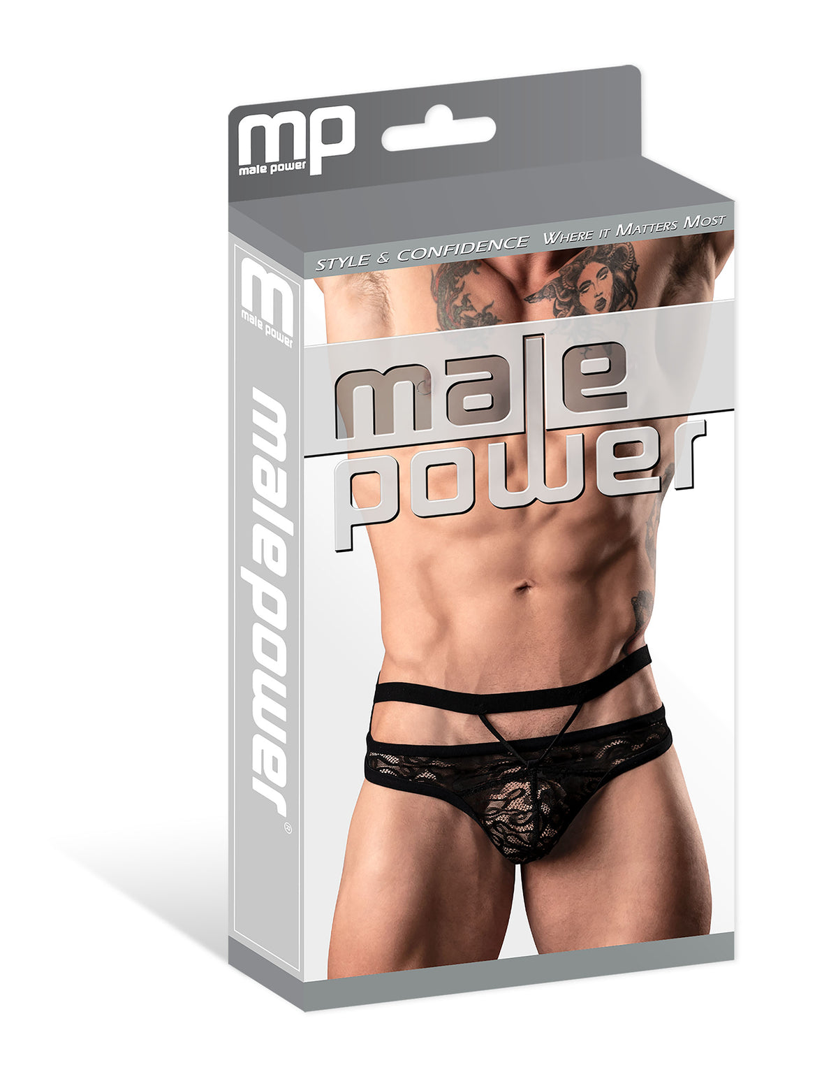 Lucifer Cutout Thong Black