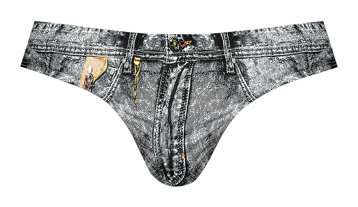 Dirty Denim Bikini Blue