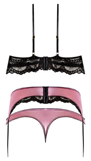 Sensual Desires Bra Cincher & Thong Mauve