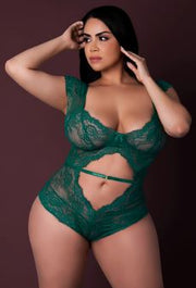Cutout Romper Emerald S m