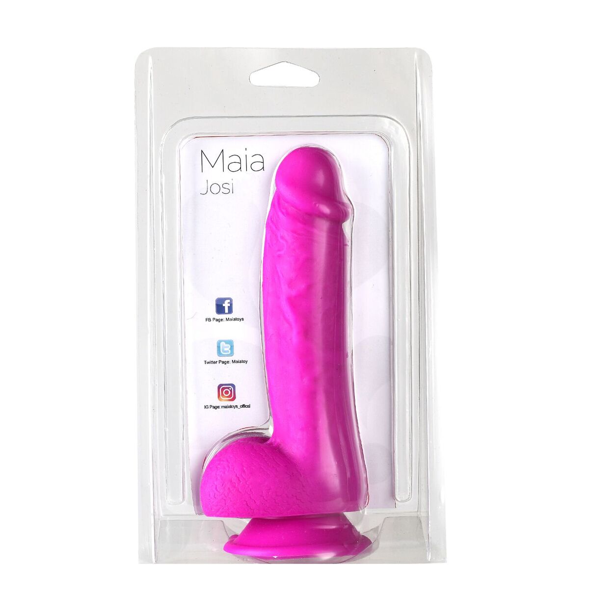 Josi 8in Realistic Silicone Dong Purple Default Title