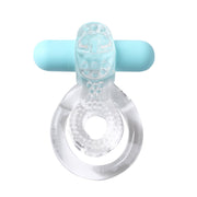Jayden Rechargeable Vibrating Cock Ring Clear Sleeve Default Title