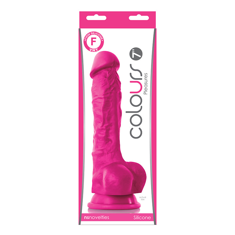 Colours Pleasures Dildo Pink 7"