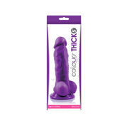 Colours Pleasures Thick 5 Dildo " Purple
