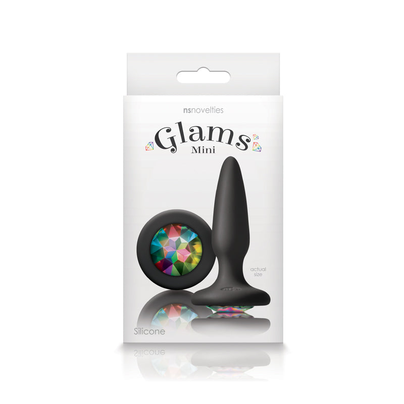 Glams Mini Gem Butt Plug Rainbow