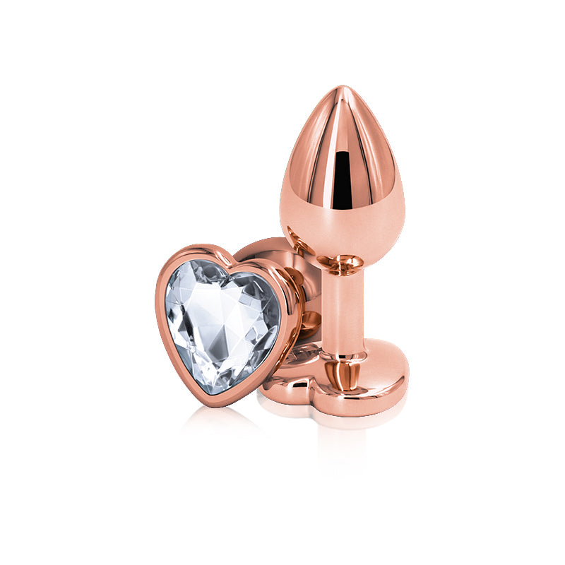Rear Assets Rose Gold Heart Clear