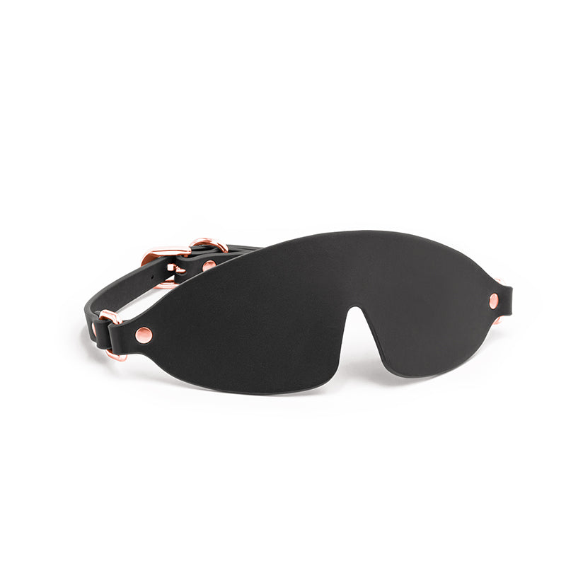 Bondage Couture Blind Fold Black W/ Rose Gold Default Title