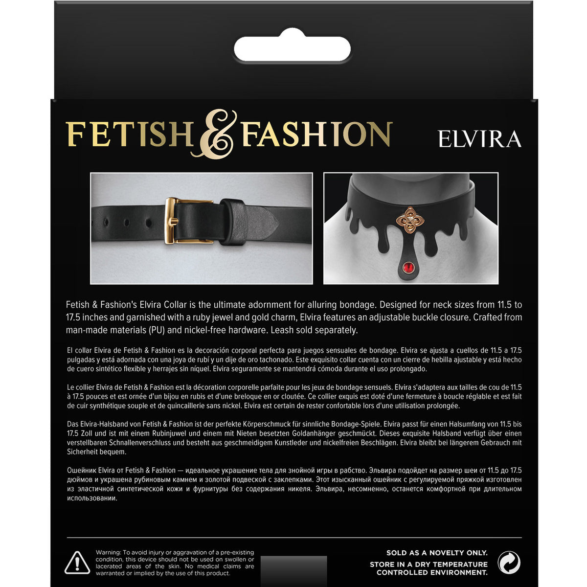 Fetish & Fashion Elvira Collar Black Default Title