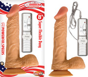 All American Whopper W/balls Vibrating 8in Flesh Default Title