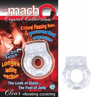 Macho Crystal Cockring Clear Vibrating Default Title