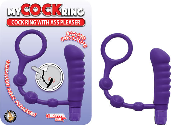 My Cockring W/ass Pleaser Purple Default Title
