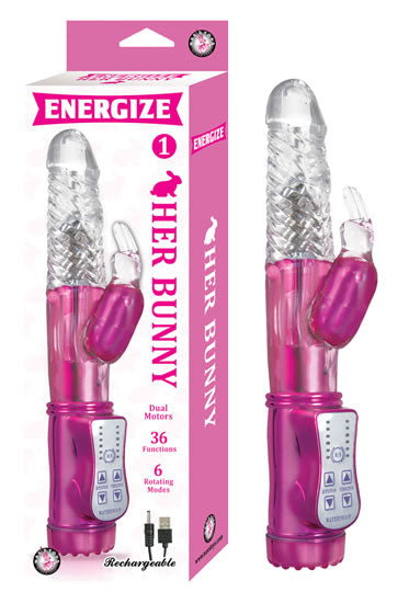 Energize Her Bunny 1 Rabbit Vibrator Pink