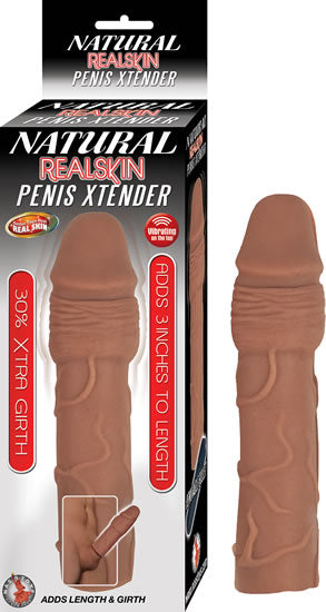 Natural Realskin Penis Xtender Brown