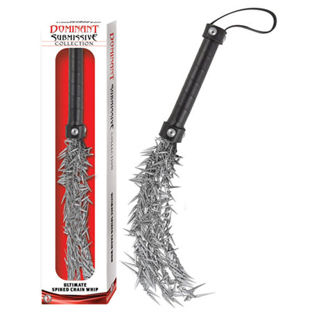 Dominant Submissive Collection Ultimate Spiked Chain Whip Default Title