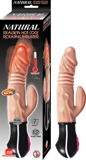 Natural Realskin Hot Cock Rotating Thruster Default Title
