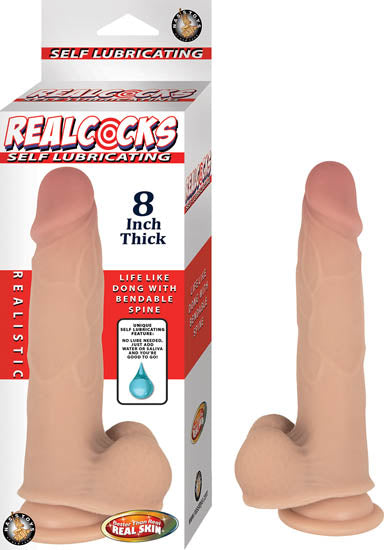 Realcocks Self Lubricating 8in Thick Flesh Default Title