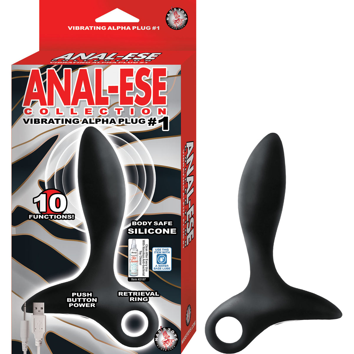 Anal-ese Collection Vibrating Alpha Plug #1 Default Title