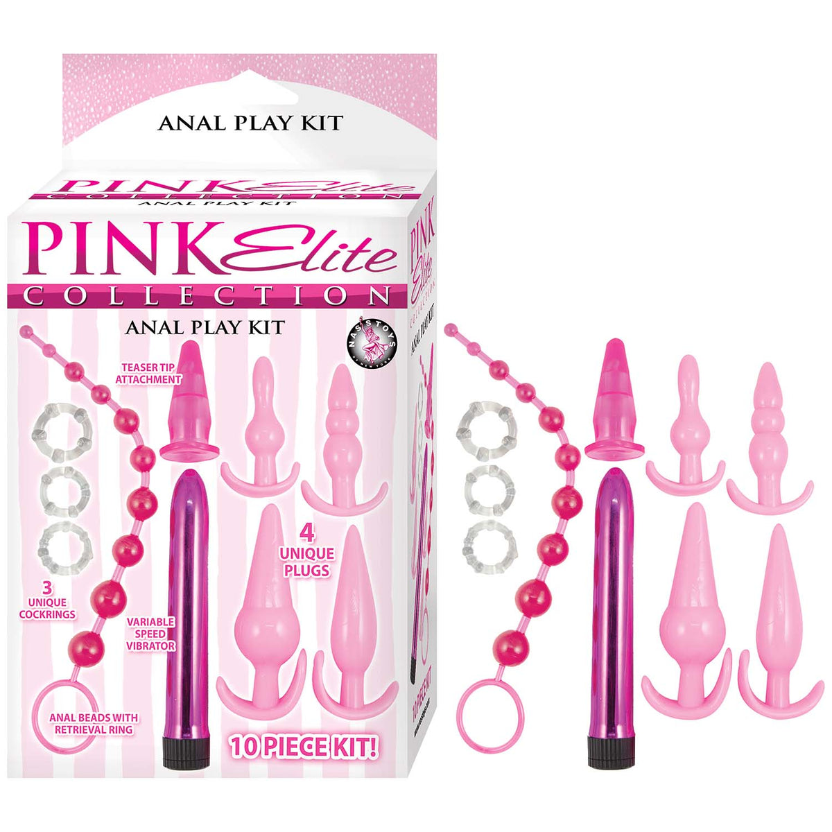 Pink Elite Collection Anal Play Kit - Pink Default Title