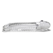 Muscle Smooth Cocksheath W/length Oxballs Clear