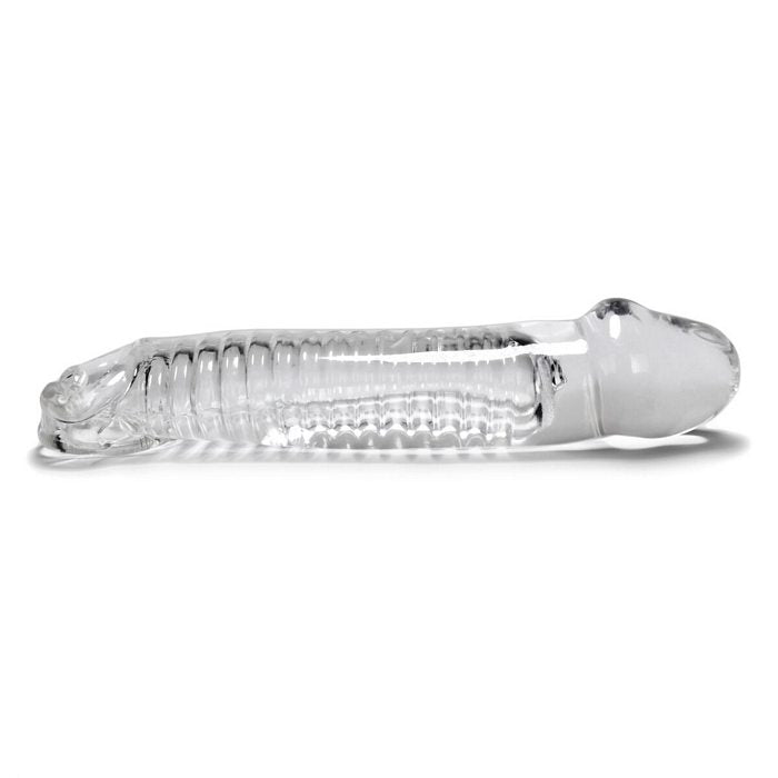 Muscle Smooth Cocksheath W/length Oxballs Clear