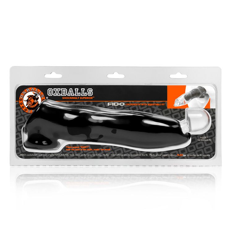 Fido Animal Knot Style Oxballs Cocksheath Tpr Black