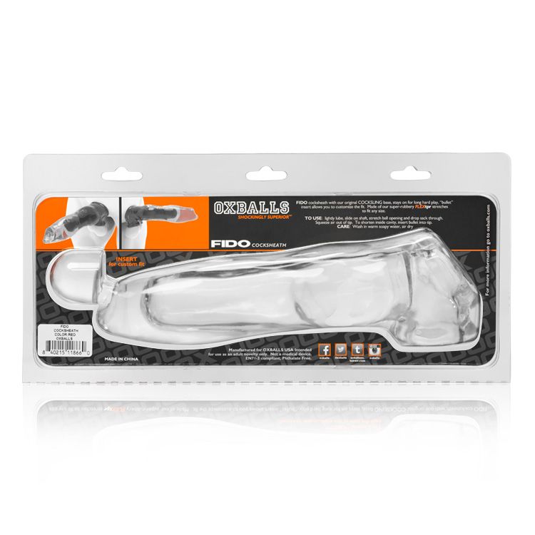 Fido Animal Knot Style Oxballs Cocksheath Tpr Clear