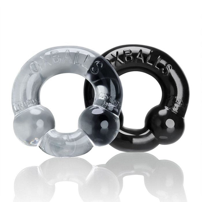 Ultra Balls Cockring 2 Pack Clear